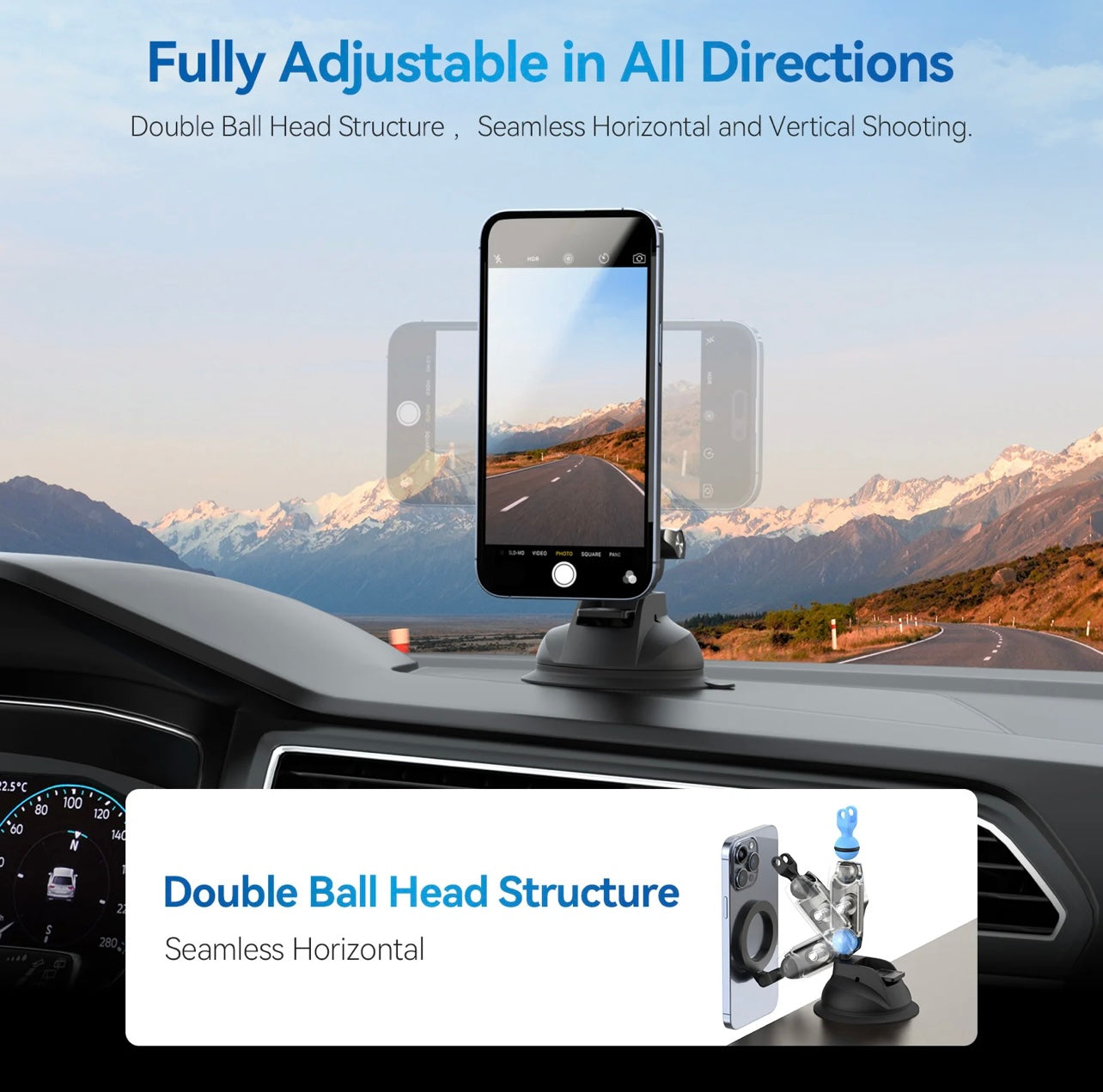 Telesin Magnetic Suction Car Phone Mount