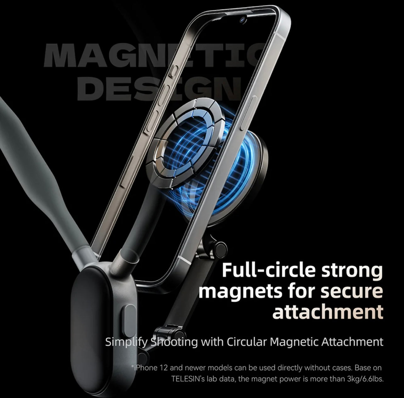 TELESIN Magnetic Neck Mount for Phones