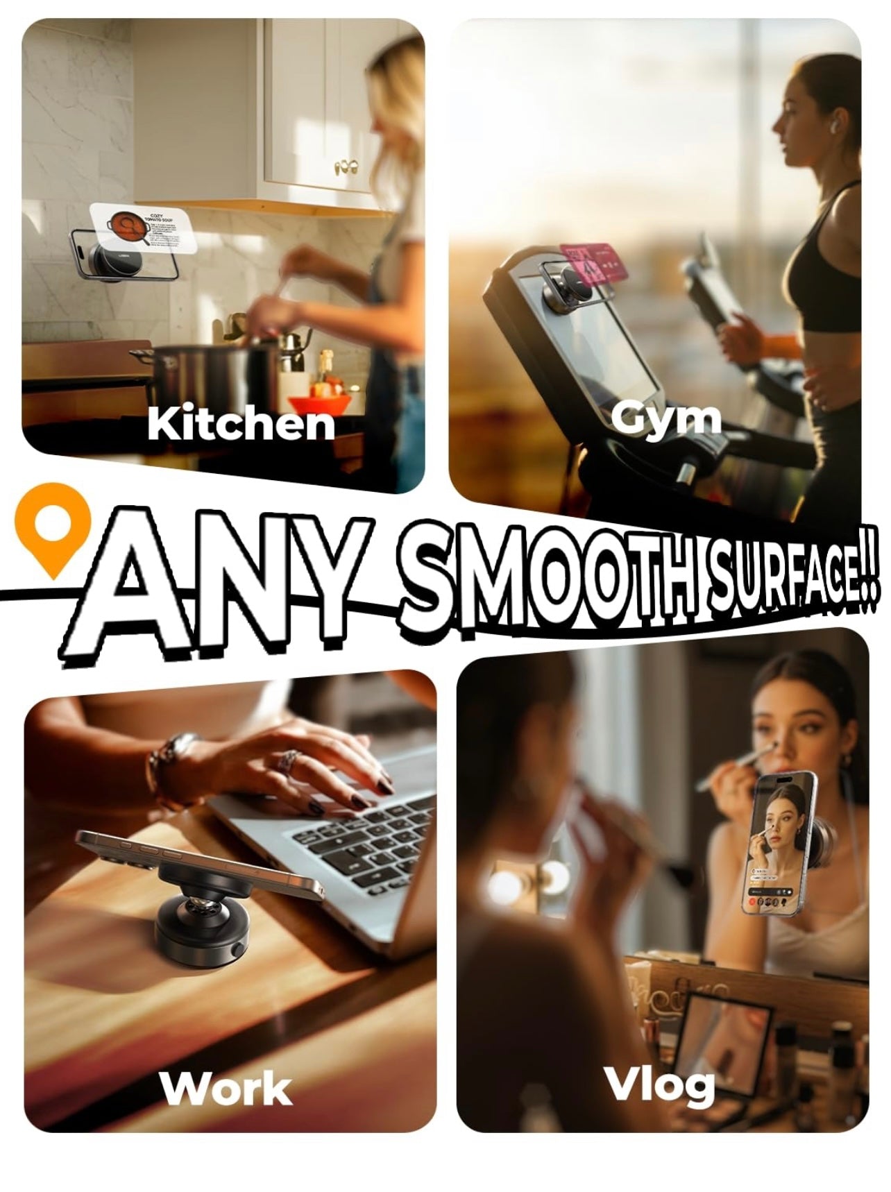 LISEN Suction Phone Mount A606