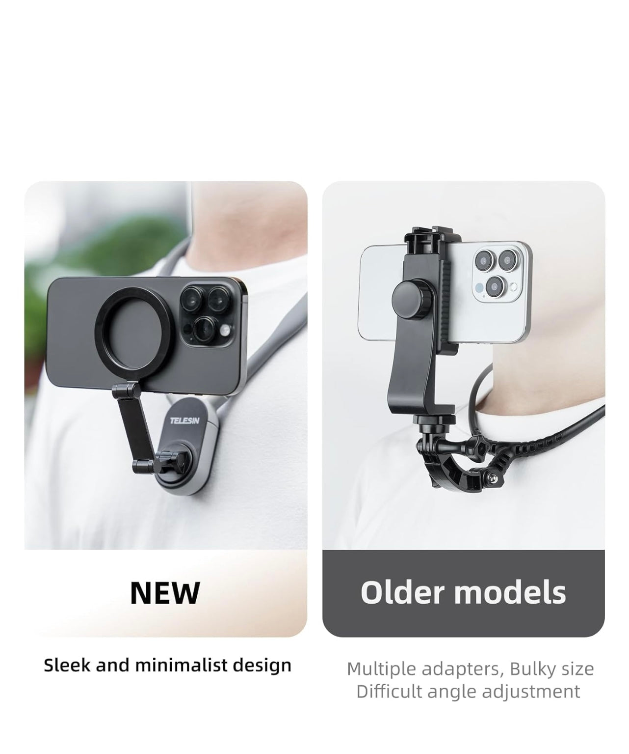 TELESIN Magnetic Neck Mount for Phones