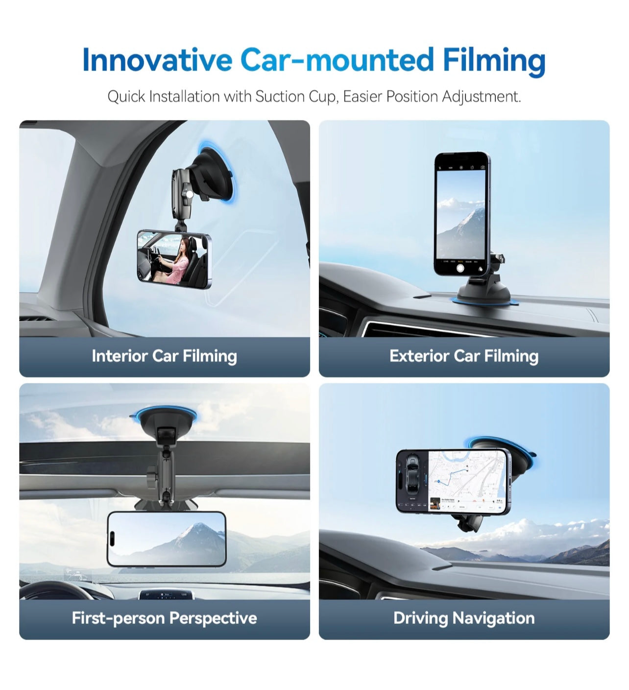 Telesin Magnetic Suction Car Phone Mount