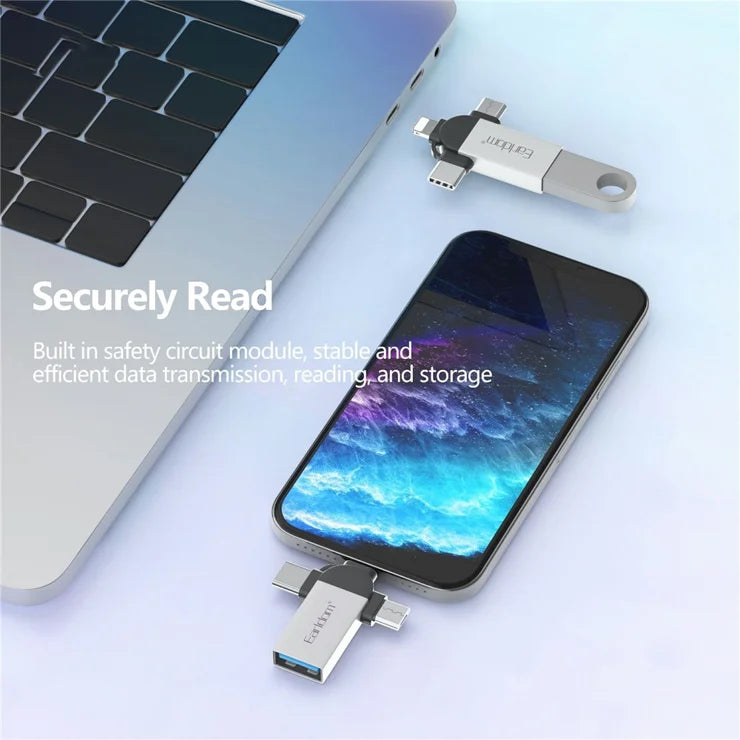 Earldom 3in1 OTG+USB To Iphone/Micro/Type-C Adapter