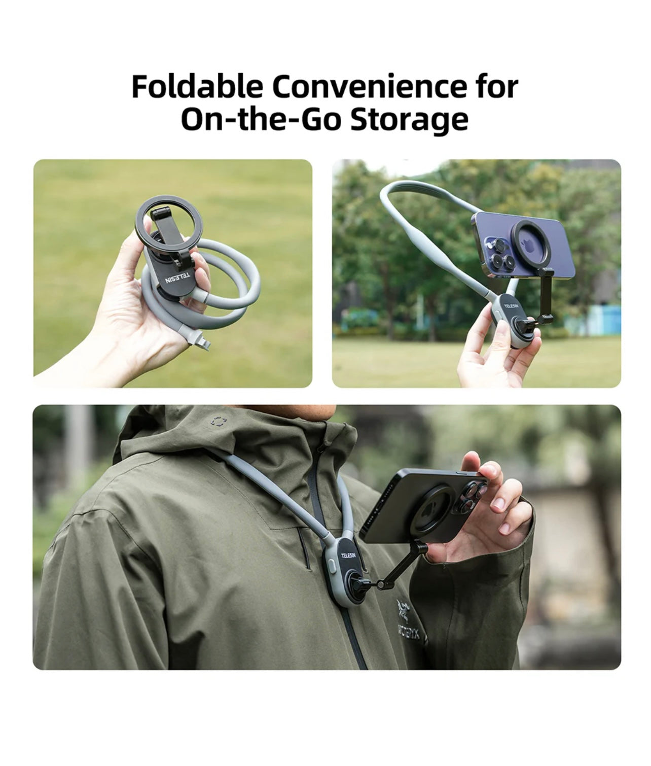 TELESIN Magnetic Neck Mount for Phones