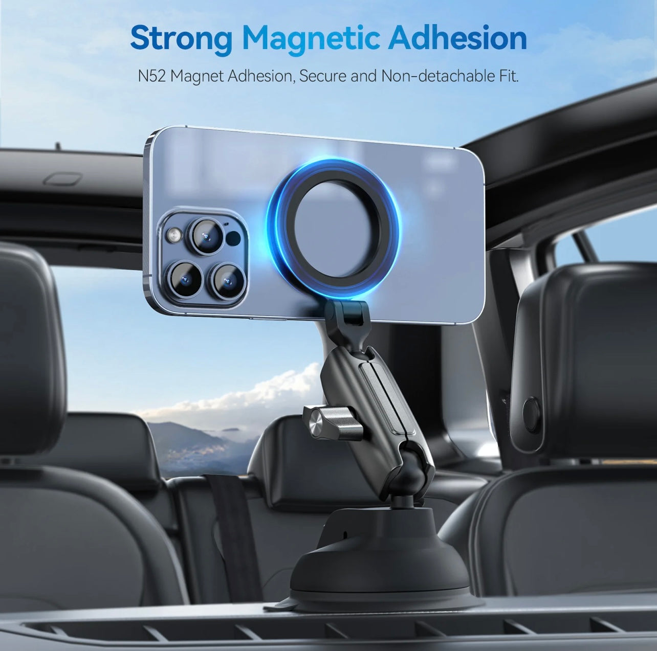 Telesin Magnetic Suction Car Phone Mount