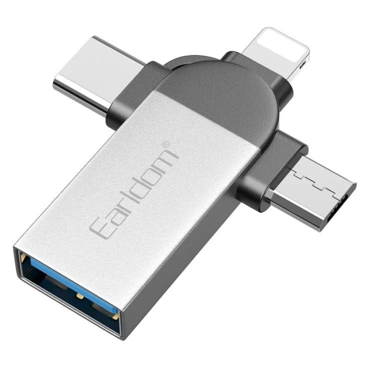 Earldom 3in1 OTG+USB To Iphone/Micro/Type-C Adapter