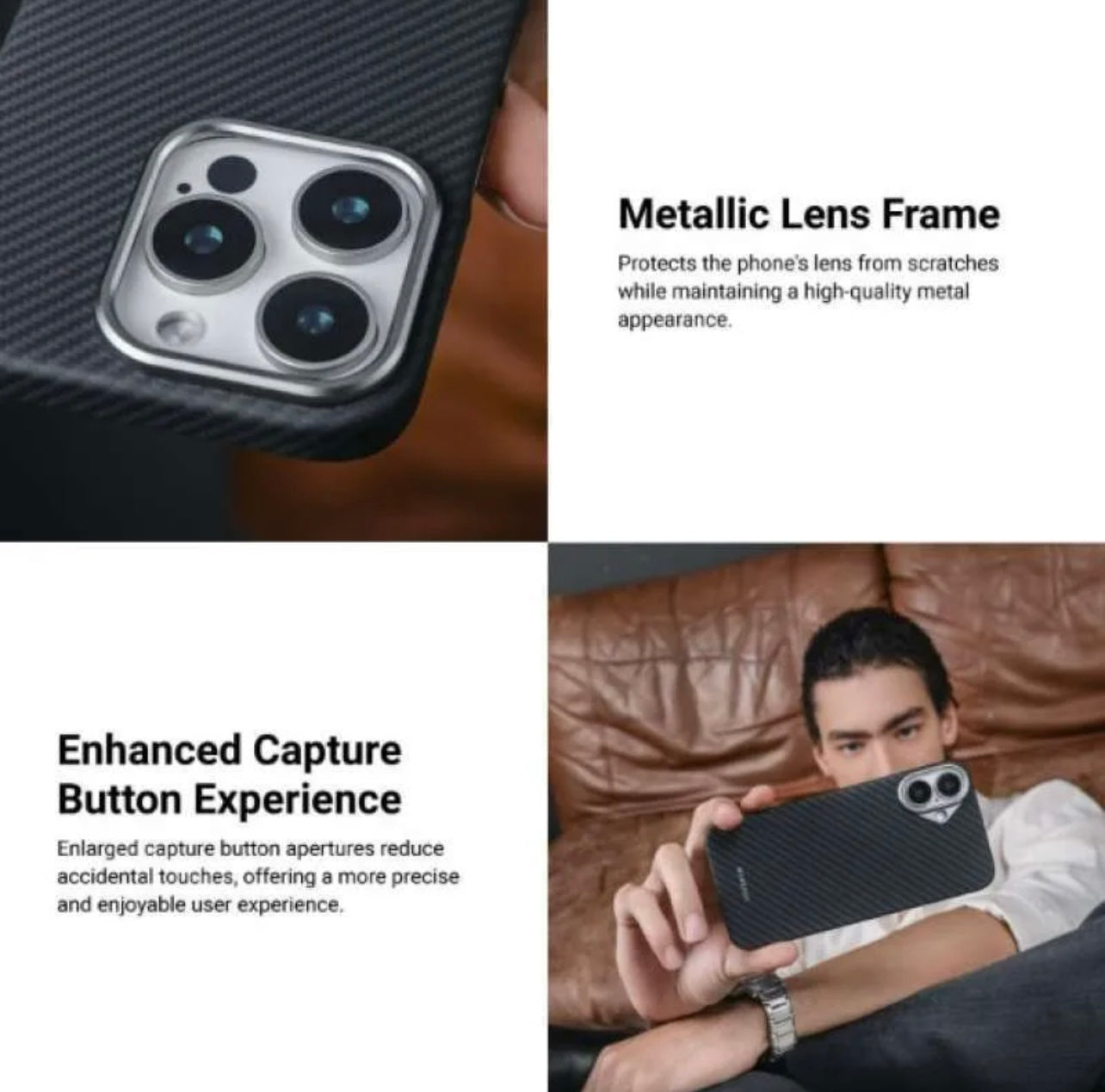 MagEasy Kev M Armaid Fiber Case iPhone 16 Pro/ 16 Pro Max 600D Black