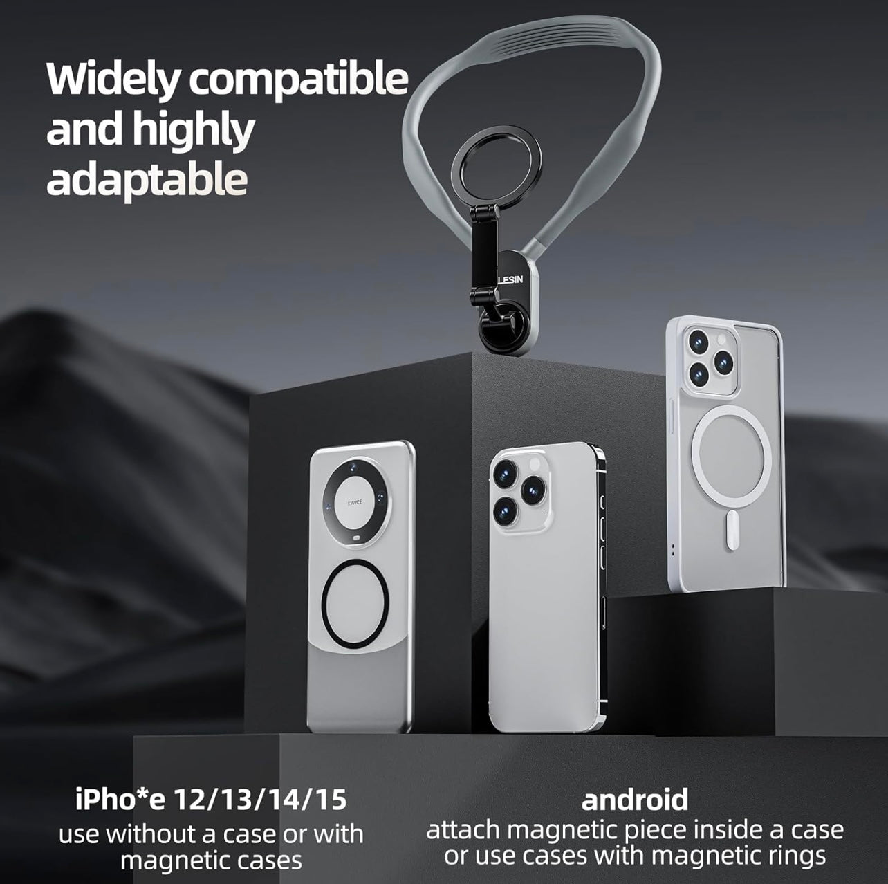 TELESIN Magnetic Neck Mount for Phones