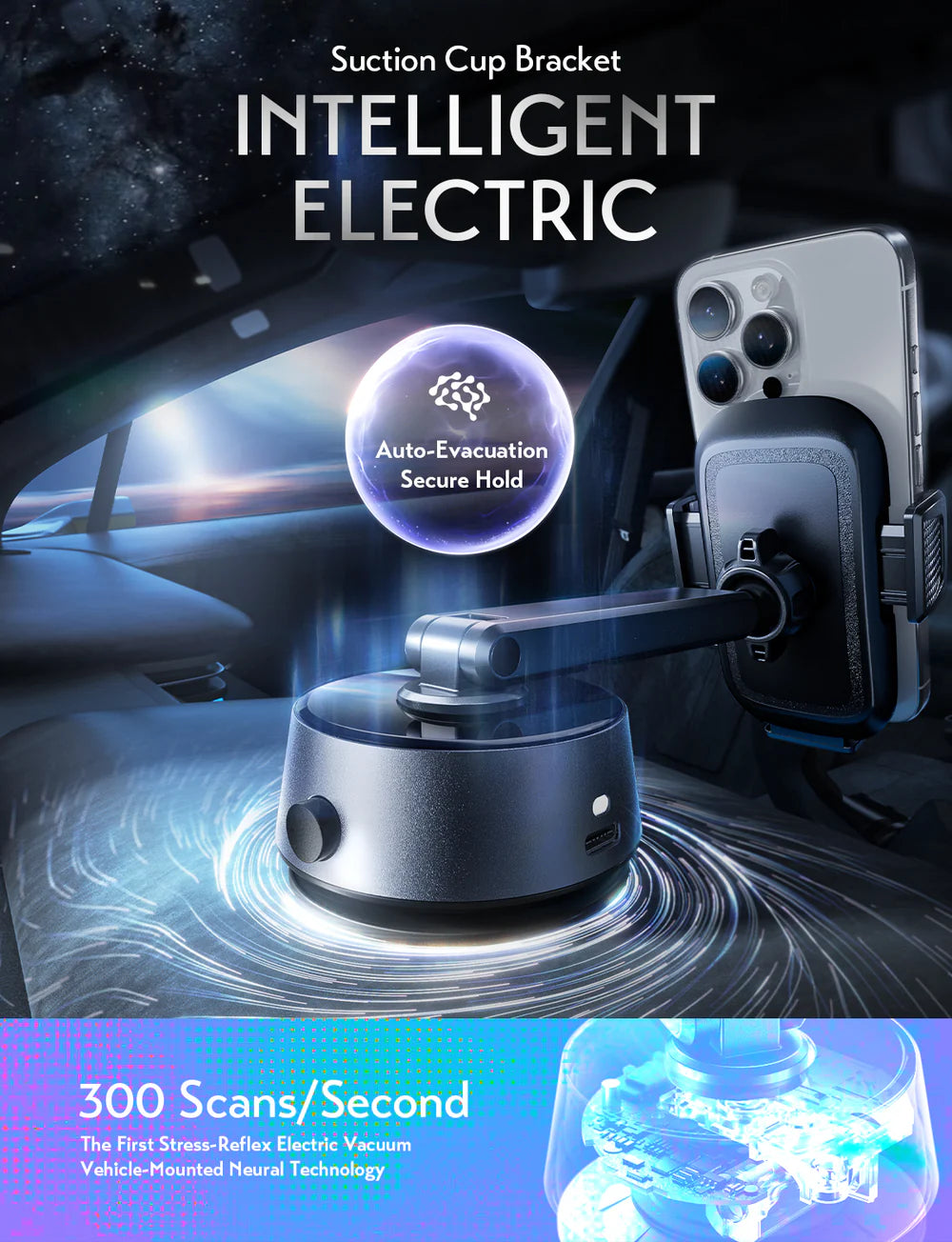 LISEN Vacuum Suction Phone Holder A680