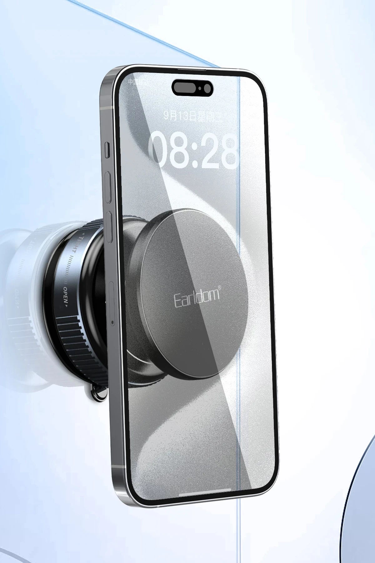 EARLDOM EH319 Adjustable Suction Cup Magnetic Car Holder