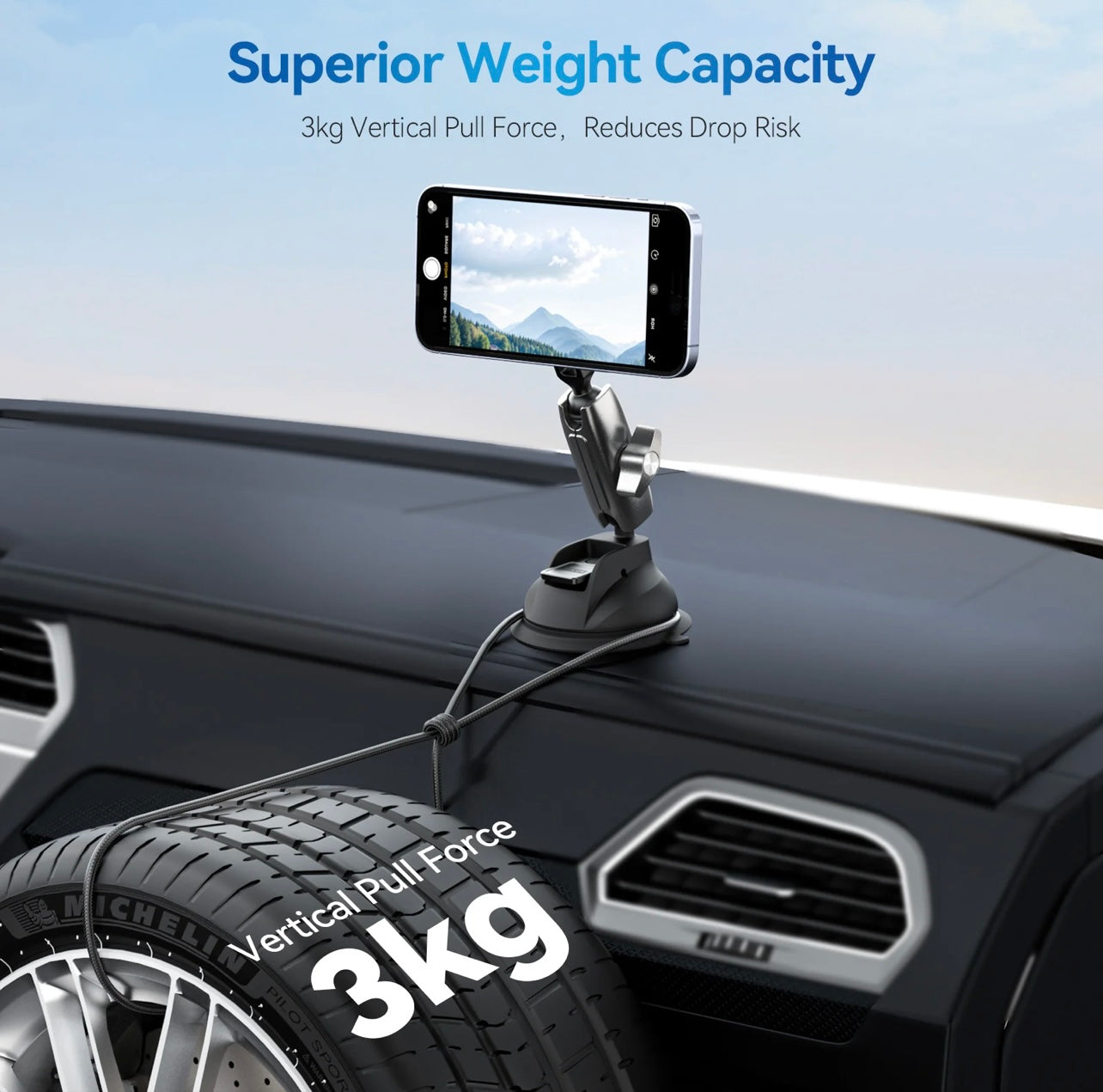 Telesin Magnetic Suction Car Phone Mount